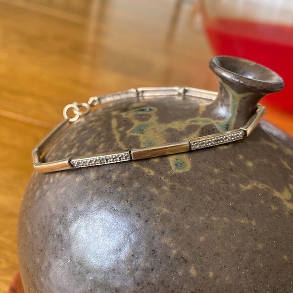 Gold  vermeil SS bracelet - Picture 1 of 3